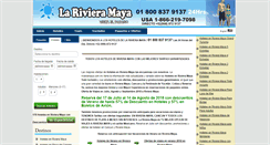 Desktop Screenshot of larivieramaya.com.mx